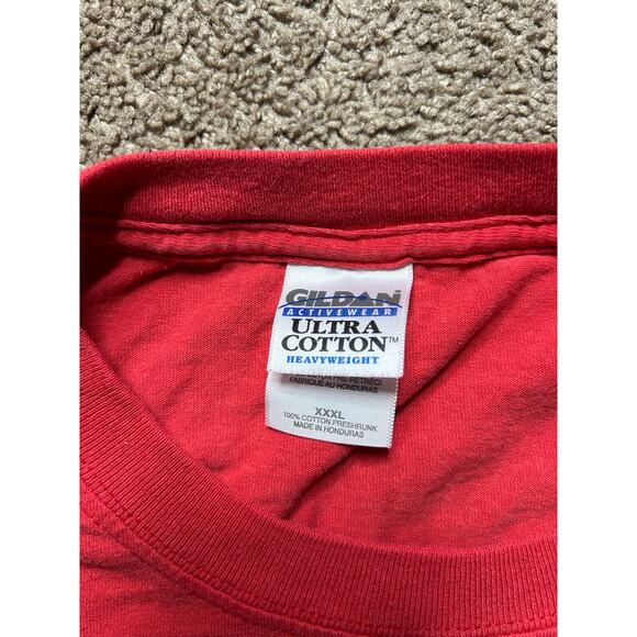 Men’s 3XL Gildan Activewear Ultra Cotton Heavyweight Maine Red Graphic T-Shirt - Picture 2 of 5